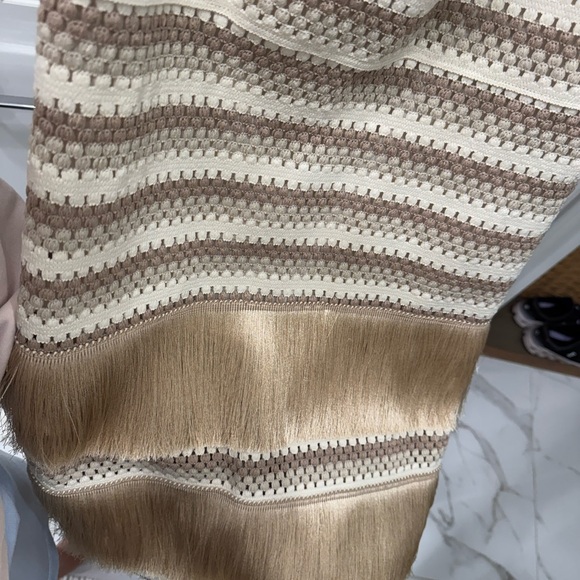 PatBO Stripped Crochet Maxi Dress Natural- Used ONCE! - Picture 9 of 12